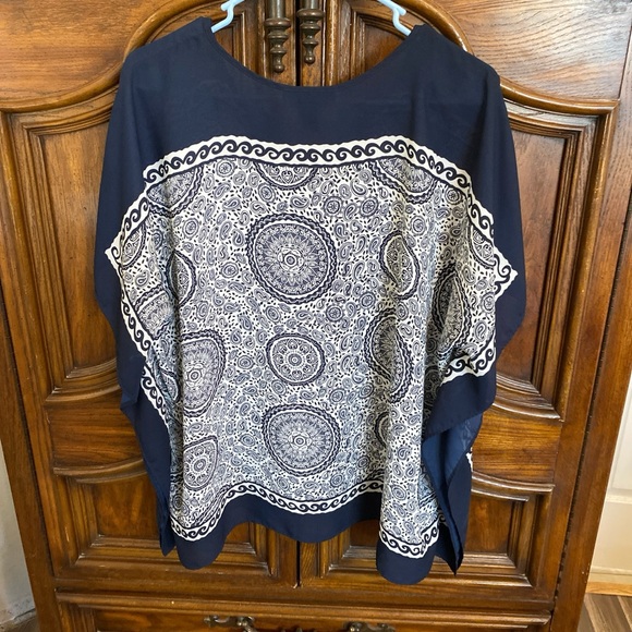 Style & Co sheer blouse top - Picture 8 of 8